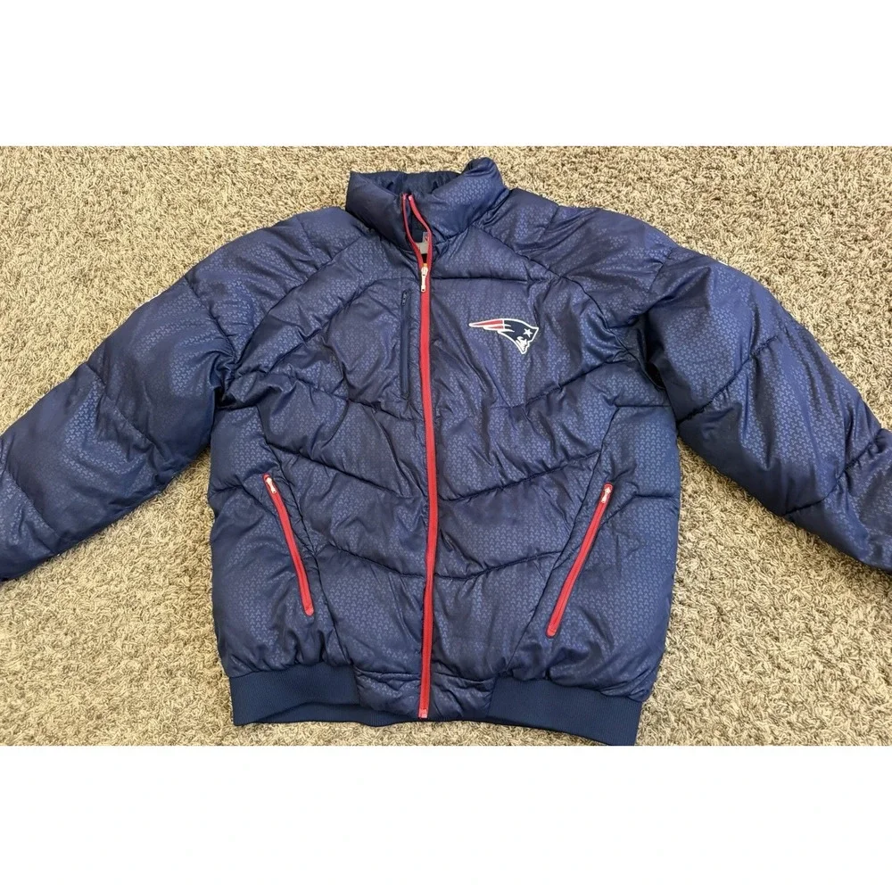 NFL Authentic Sideline New England Patriots Puffer Jacket Mens Size 2XL